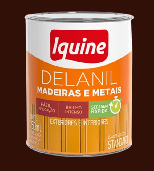 Esmalte Standard Sintético Alto Brilho Delanil Vermelho Vinho 750ml