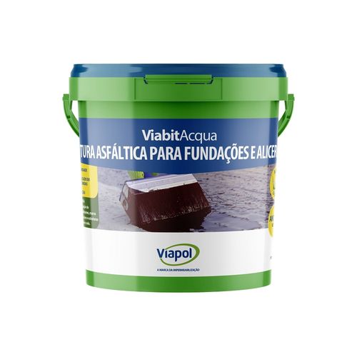 Pintura Asfáltica Impermeabilizante Viabit Acqua 3,6L Viapol