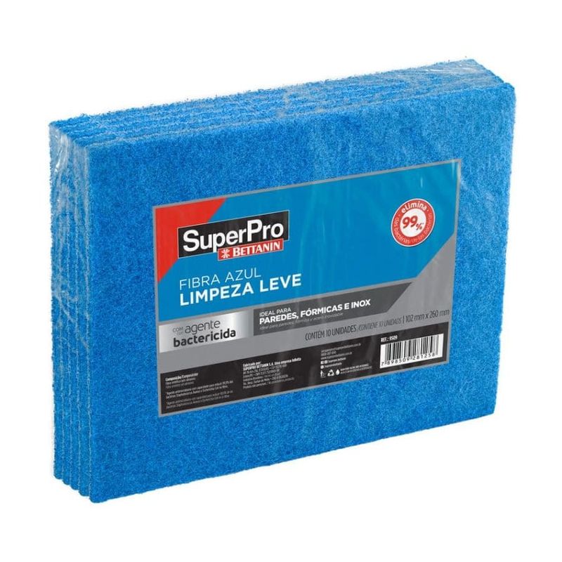 Fibra-para-Limpeza-Leve-102x26cm-com-10-Unidades-Azul-Bettanin-Pro