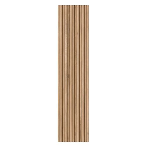 Revestimento Ripado Brise Retificado Acetinado Marrom 25x110cm 1,92m2