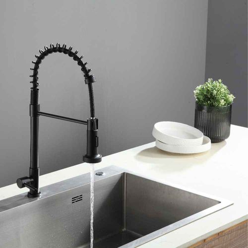 Torneira para Cozinha Standard Mesa Bica Alta Preta Gourmet Deckcasa