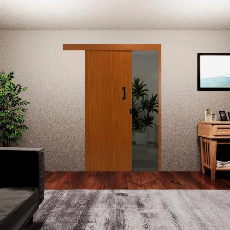 Kit-Porta-Correr-Lisa-Melaminica-Sobrepor-Mogno-Revesivel-215x90cm