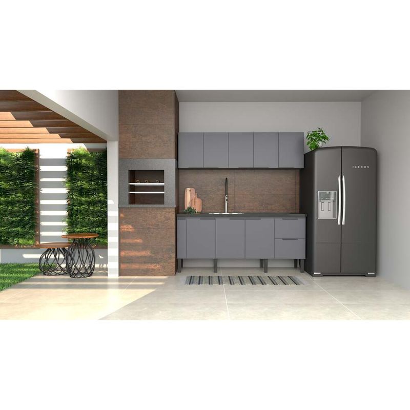 Gabinete-para-Cozinha-Cisne-175x515x86cm-MDP-MDF-Cinza