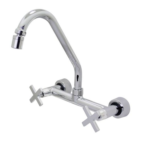Misturador para Cozinha Parede 1/4V Cromado 3368 com Articulador DN15