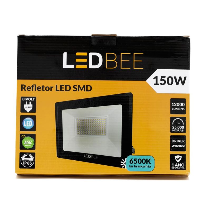 Refletor-de-LED-Slim-150W-IP66-12000-Lumens-Luz-Branca