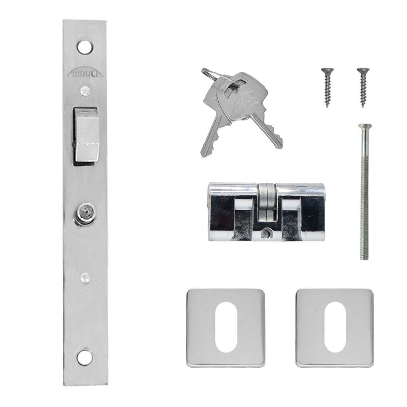 Fechadura-Externa-Bico-de-Papagaio-Porta-de-Correr-45mm-Inox-Polido