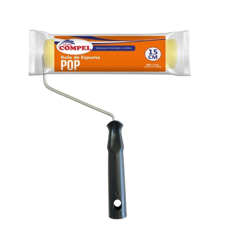 Rolo-de-Espuma-Amarelo-com-Suporte-1115-15cm-Compel