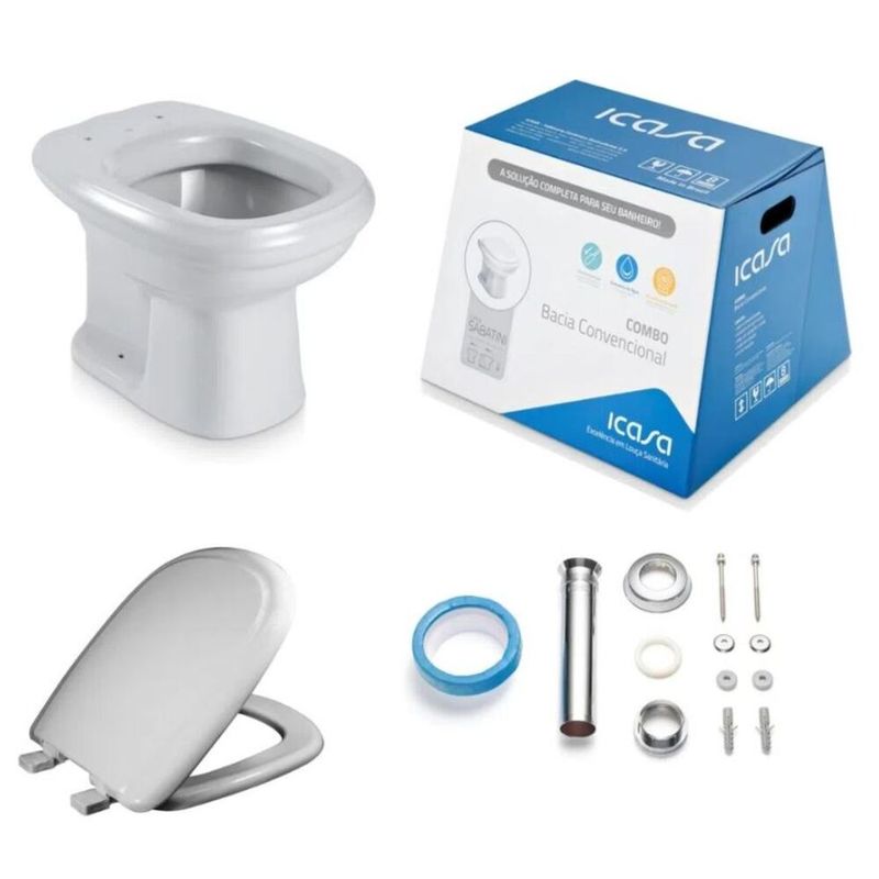 Kit-Vaso-Sanitario-Convencional-Saida-Vertical-Sabatini-Cinza-Icasa