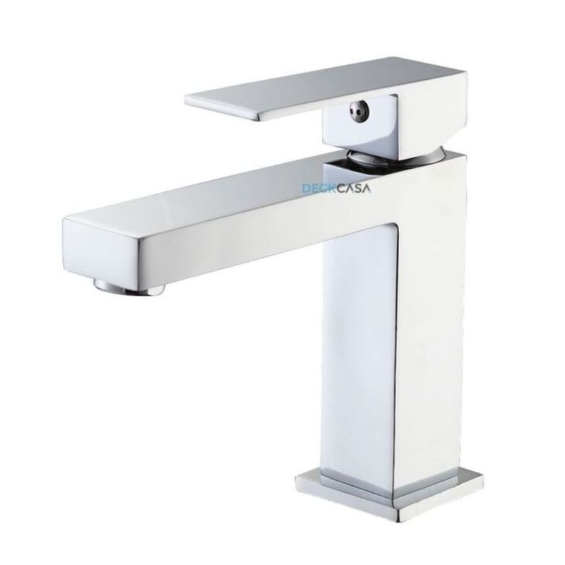 Monocomando-para-Banheiro-Mesa-Bica-Alta-Cromado-Luxo-Quadrado-16cm