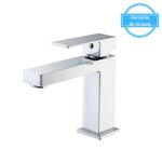 Monocomando-para-Banheiro-Mesa-Bica-Alta-Cromado-Luxo-Quadrado-16cm