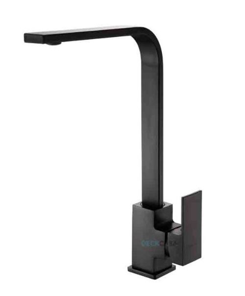 Monocomando para Cozinha Mesa Bica Alta Preto Luxo 36cm