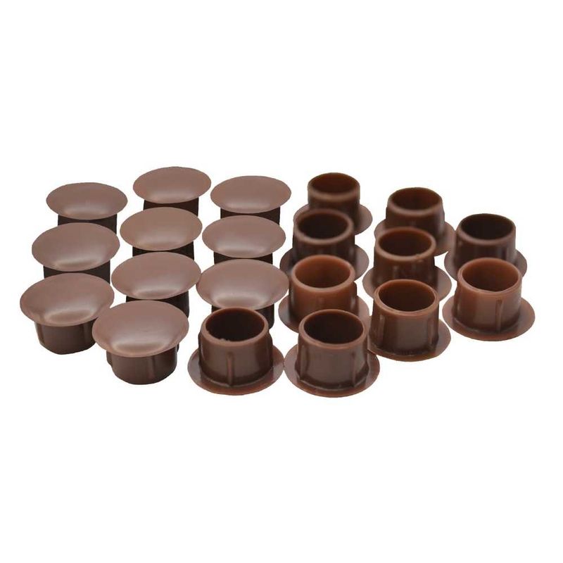 Tapa-Furo-Plastico-8mm-Marrom-20-Pecas