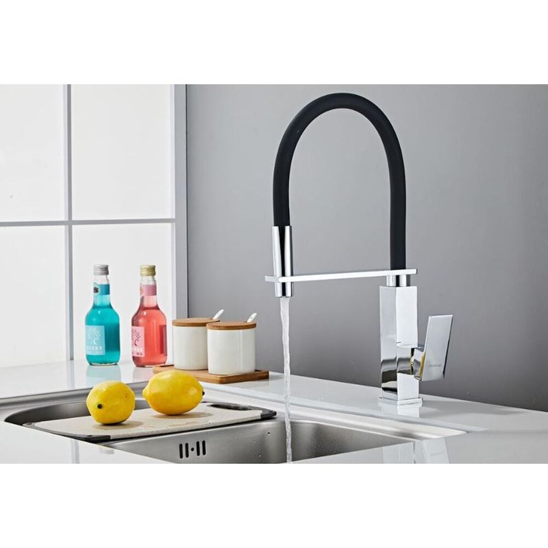 Monocomando-para-Cozinha-Mesa-Bica-Alta-Cromado-Preto-Goumert-45cm