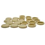 Tampa-para-Cabeca-de-Parafuso-1-4-x13mm-Marfim-20-Pecas