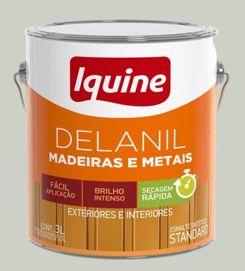 Esmalte Standard Sintético Alto Brilho Delanil Gelo 3L