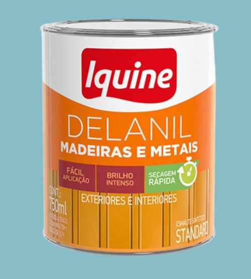 Esmalte Standard Sintético Alto Brilho Delanil Azul Celeste 750ml
