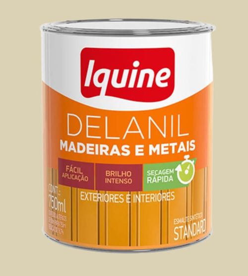 Esmalte Standard Sintético Alto Brilho Delanil Areia 750ml