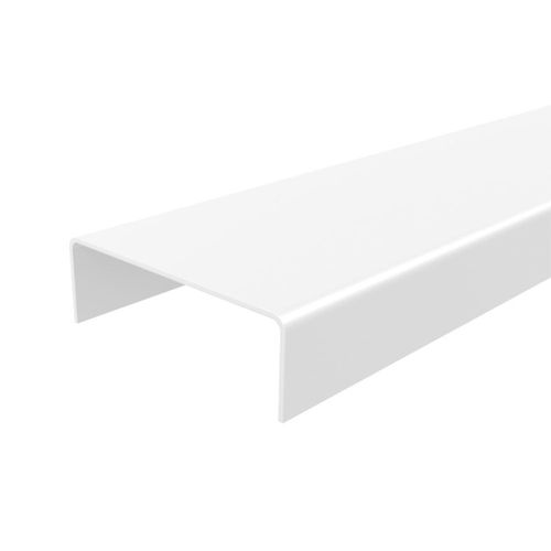 Perfil Testeira para Portas Recortado Branco Rupia Fit 211cm