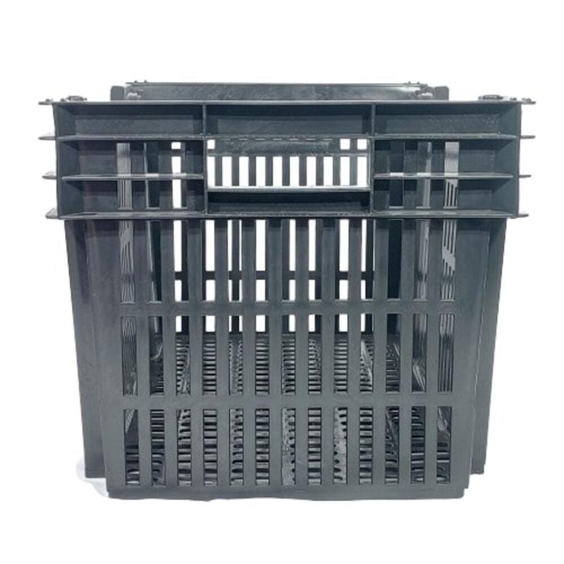 Caixa-Plastica-Vazada-Empilhavel-e-Encaixavel-505L-ate-30KG-Preto