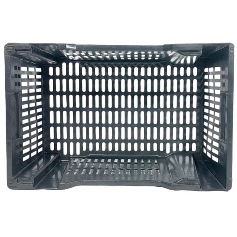 Caixa-Plastica-Vazada-Empilhavel-e-Encaixavel-505L-ate-30KG-Preto