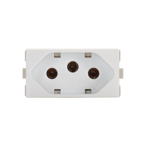 Módulo Tomada 2P+T 20A/250V Branco Sleek