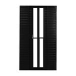 Porta-Balcao-Veneziana-6-Folhas-Vidro-Liso-Aluminio-Preto-210x150cm