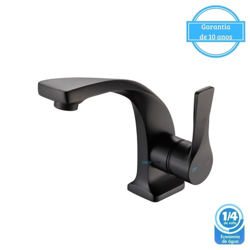 Monocomando-para-Banheiro-Mesa-Bica-Baixa-Preto-Luxo