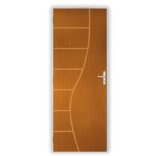 Kit Porta Frisada Colméia Cantareira Ecomadeira Mogno Direito 212x95cm