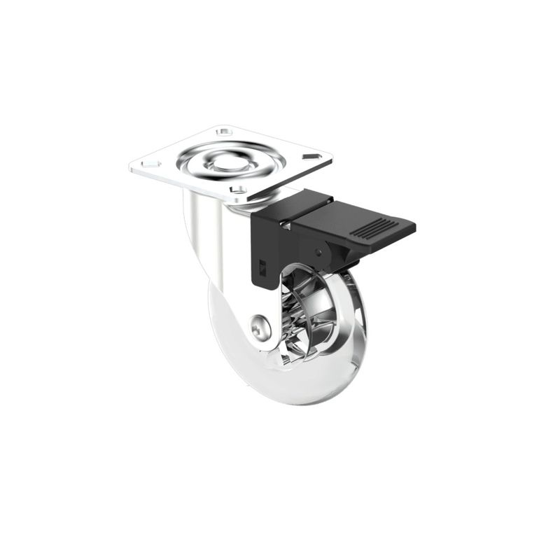 Rodizio-Transparente-Chapa-Giratoria-75mm-com-Freio-Ate-55Kg-Niquel