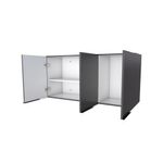 Armario-Aereo-para-Cozinha-Cisne-116x365x57cm-MDP-MDF-Preto