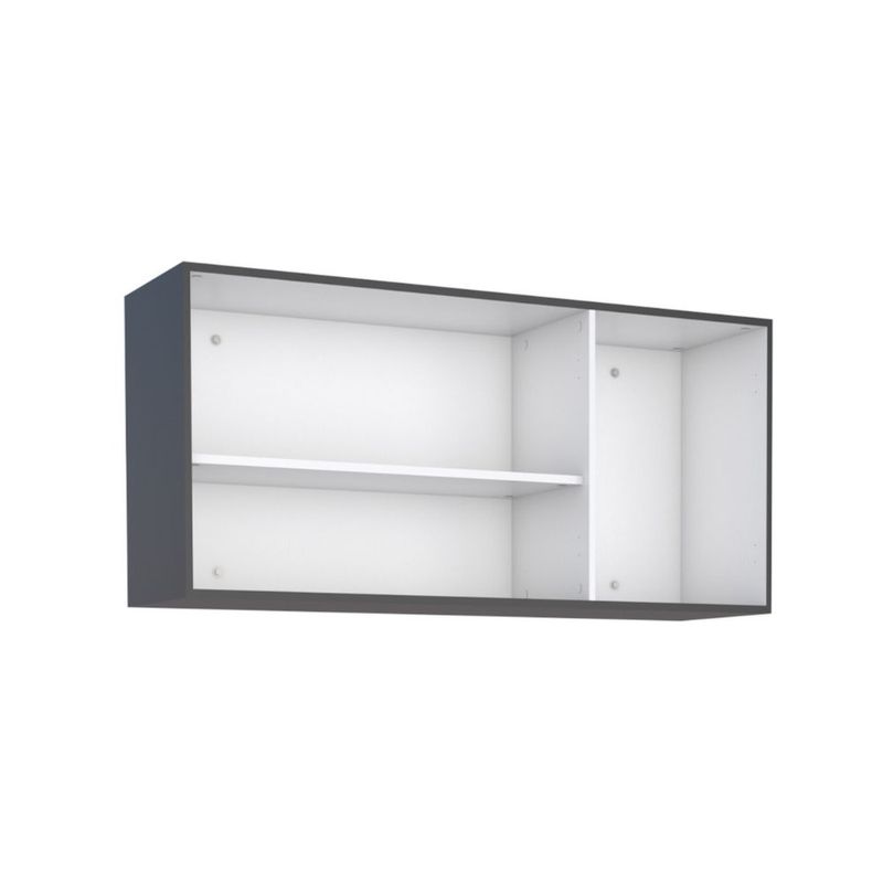 Armario-Aereo-para-Cozinha-Cisne-116x365x57cm-MDP-MDF-Preto
