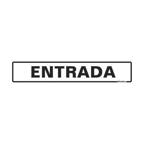 Placa Entrada 5x25cm em Poliestireno