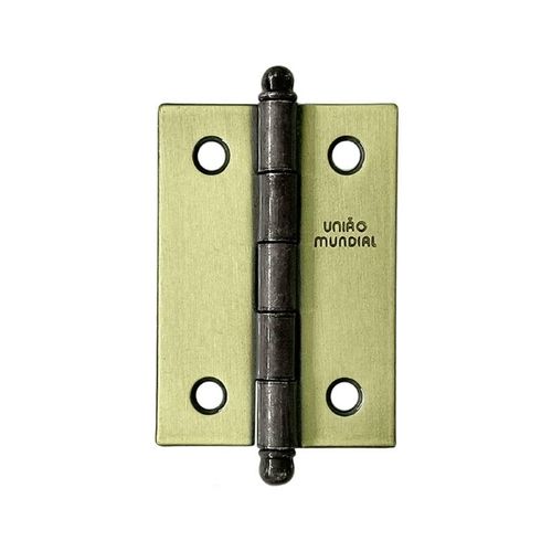 Dobradiça Pino Bola 2"X1.1/2" até 08Kg Latonada Oxidada 03 Peças