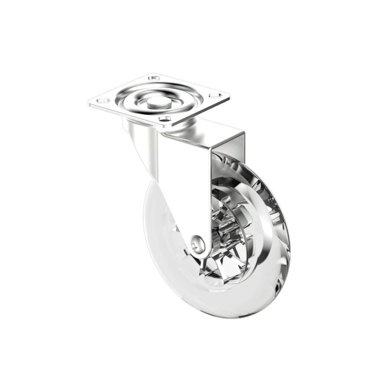 Rodizio-Transparente-Chapa-Giratoria-100mm-sem-Freio-Ate-65Kg-Niquel