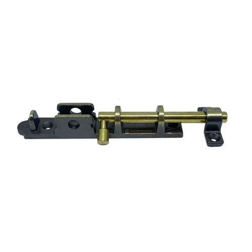 Trinco União Médio 12cm Zamac Latonado Oxidado