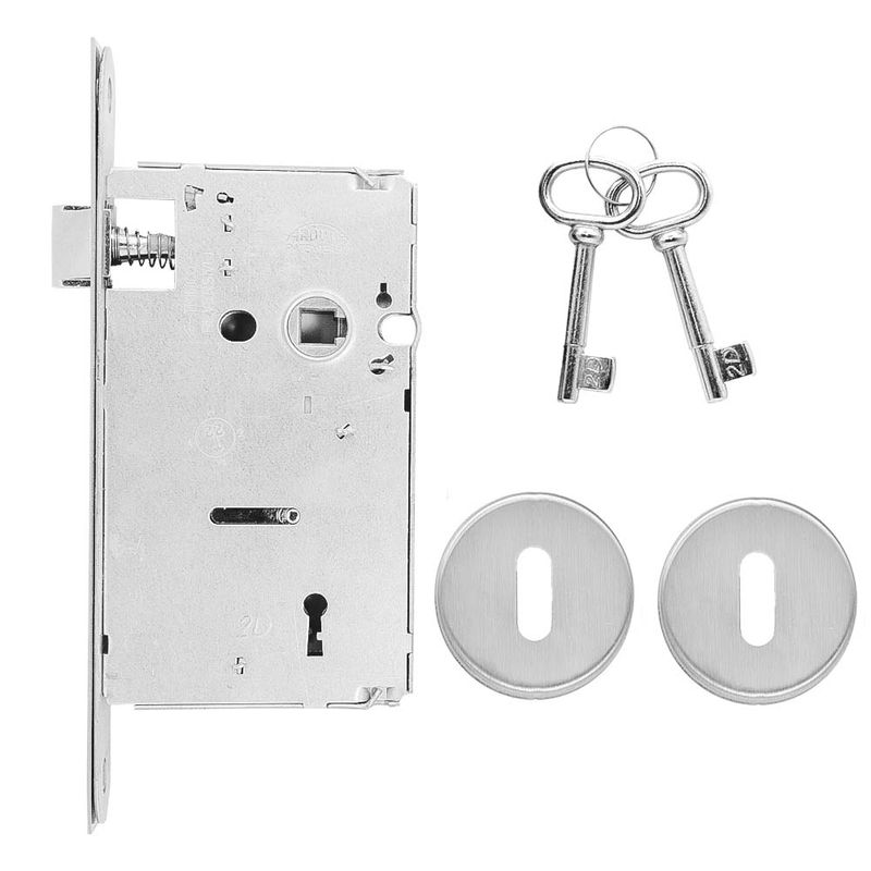 Fechadura-Interna-Roseta-Redonda-Elle-40mm-Inox-Escovado