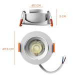 Spot-Led-Easy-Decor-Embutir-Redondo-Branco-3W-270-Lumens-Luz-Amarela