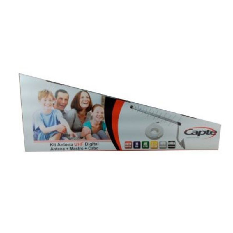 Kit-Antena-Externa-Digital-UHF-HDTV-com-28-Elementos-Capte