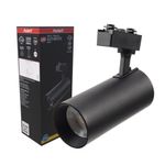 Spot-de-Led-para-Trilho-Authentic-Preto-30w-2100-lumens-Luz-Amarela