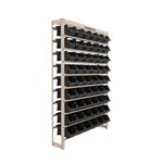 Kit-Estante-Organizadora-com-54-Gavetas-Pretas-99x150x27cm-Aco-Bege