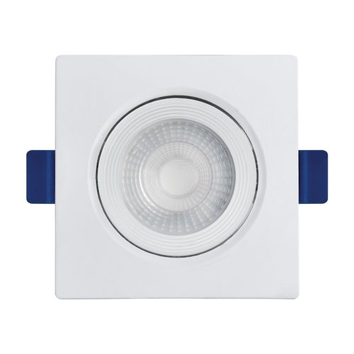 Spot de Led de Embutir Quadrado Branco Eco 3W 240 Lúmens Luz Branca