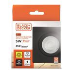 Spot-de-Led-de-Embutir-Quadrado-Preto-Eco-5W-350-Lumens-Luz-Amarela