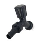 Torneira-para-Tanque-Jardim-Parede-Curta-ABS-Preto-com-12-pecas