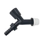 Torneira-para-Tanque-Jardim-Parede-Curta-ABS-Preto-com-12-pecas