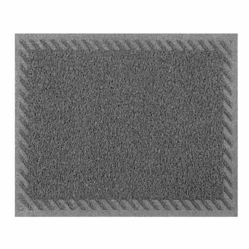 Capacho Vinílico Light Elite Borda Rebaixada Cinza 5mm 60x40cm