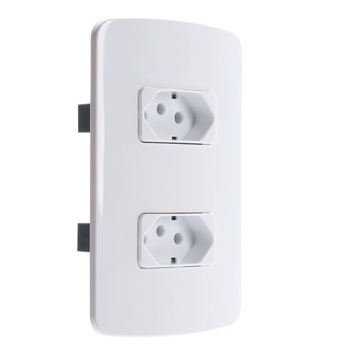 Conjunto 2 Tomadas 2P+T 10A/250V 4x2 Branco B3