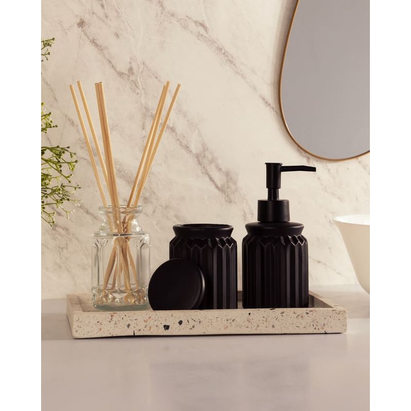 Kit-Banho-2-pecas-Ceramica-Preto-Stripes-Lyor-Black-Diamond