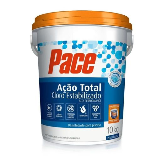 Cloro para Piscina Pace Ação Total 10Kg HTH