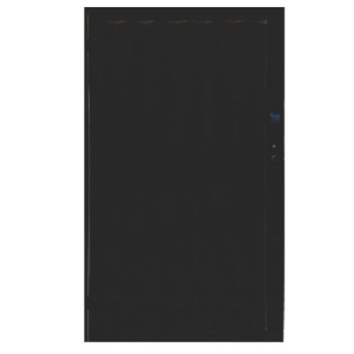 Portão de Aço Búzios Preto Esquerdo 180x84cm