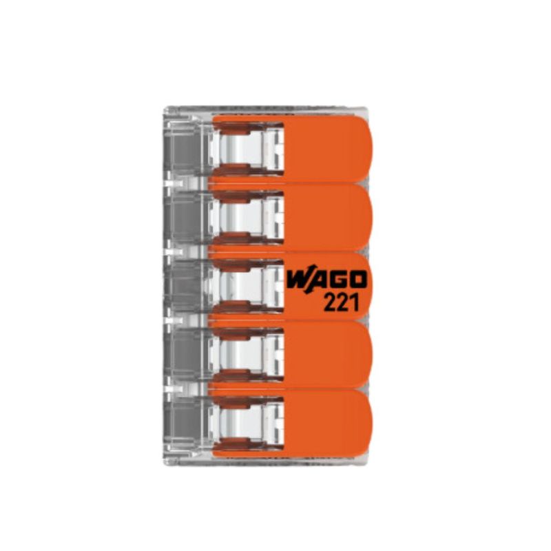Conector-Emenda-5-Polos-ate-4mm²-32A-IP20-Wago-Caixa-com-25-Pecas